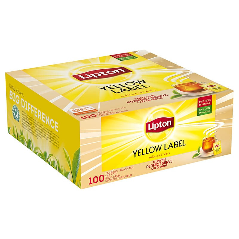 Coffret Thés Nature Lipton Yellow Label Tea - 100 sachets