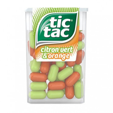 Tic Tac Citron vert et Orange - 24 boites