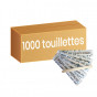 Touillette (spatule) en Bois 105 mm emballage papier individuel - par 1000