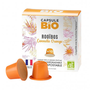 Capsules Nespresso compatible - biodégradable et compostable - Thé Vert Bio - 10 capsules
