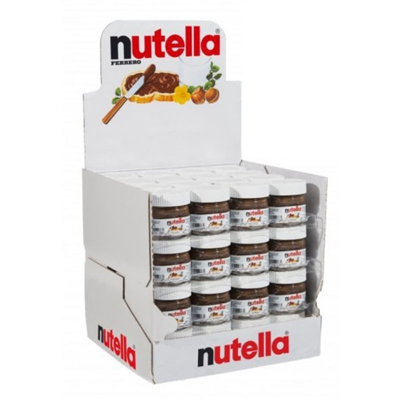 Mini pot de Nutella Ferrero 25gr. à l'unité Le fameux Nutella en version  Mini pour ne pas être tenté(e) de manger tout