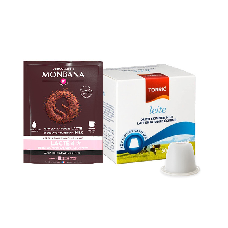 Kit chocolat chaud Monbana pour Nespresso - 10 boissons : Achat en