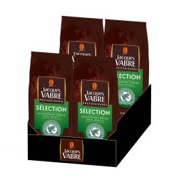 Café en Grains Jacques Vabre Professionnel Sélection 100% Arabica - 4 paquets - 4 Kg