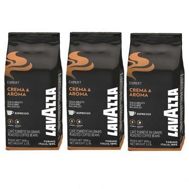 Café en Grains Lavazza Crema & Aroma - 3 paquets - 3 Kg
