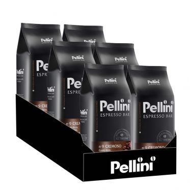 Café en Grains Pellini Espresso Bar Cremoso N°9 - 6 Paquets - 6 Kg