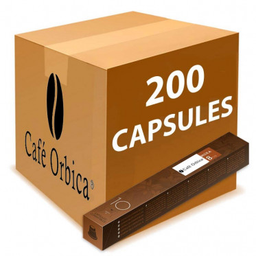 Capsule Nespresso Compatible Café Orbica Moka - 100 tubes - 1000 capsules