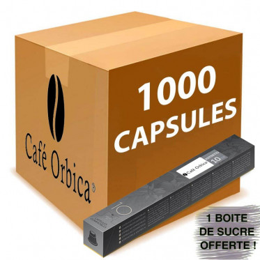 Capsule Nespresso Compatible Café Orbica Ristretto - 100 tubes - 1000 capsules