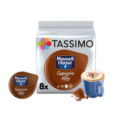 Capsule Tassimo Maxwell House Cappuccino Choco - 5 paquets - 40 Boissons