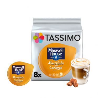 Capsule Tassimo Maxwell House Macchiato Caramel - 5 paquets - 40 Boissons