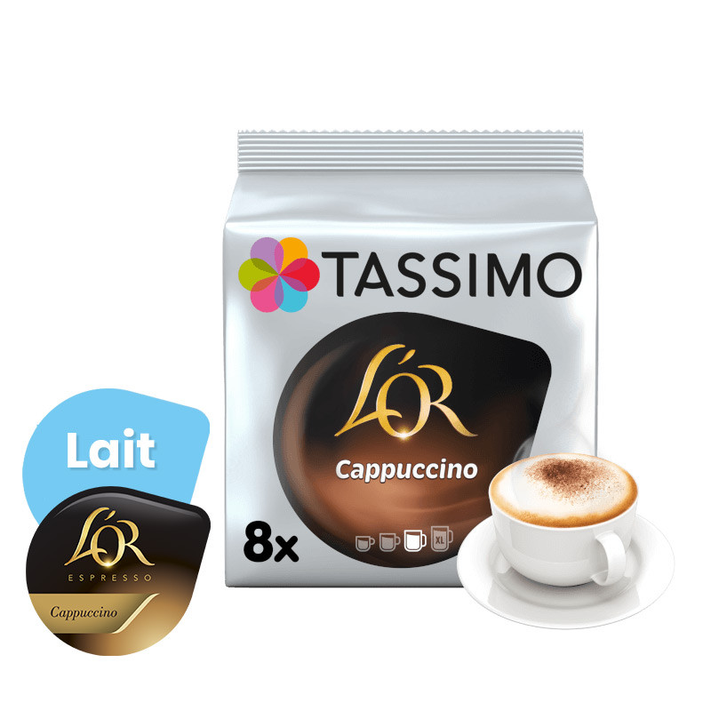 Tassimo L'Or Espresso Cappuccino en Capsule Gourmande - 8 boissons
