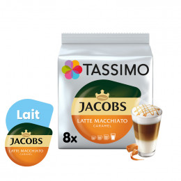 Capsules Tassimo Jacobs Latte Macchiato Caramel - 8 boissons