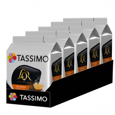 Capsule Tassimo L'Or Espresso Delizioso - 5 paquets - 80 T-discs