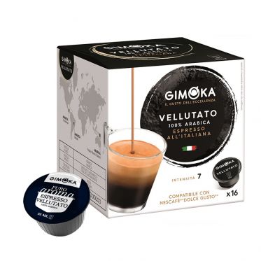 Capsule Dolce Gusto Compatible Café Gimoka Vellutato - 16 Capsules