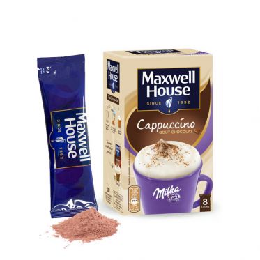 Cappuccino Maxwell House Milka - 8 dosettes individuelles