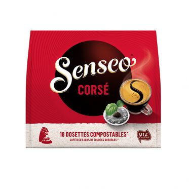 Dosette Senseo Café Corsé - 10 paquets - 180 dosettes compostables