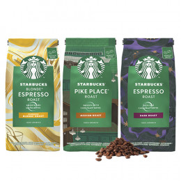 Pack découverte Café en grains Starbucks ® - 3 x 450 gr