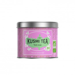 Thé Vert Bio Kusmi Tea Saveur Rose - Boite métal 100 gr
