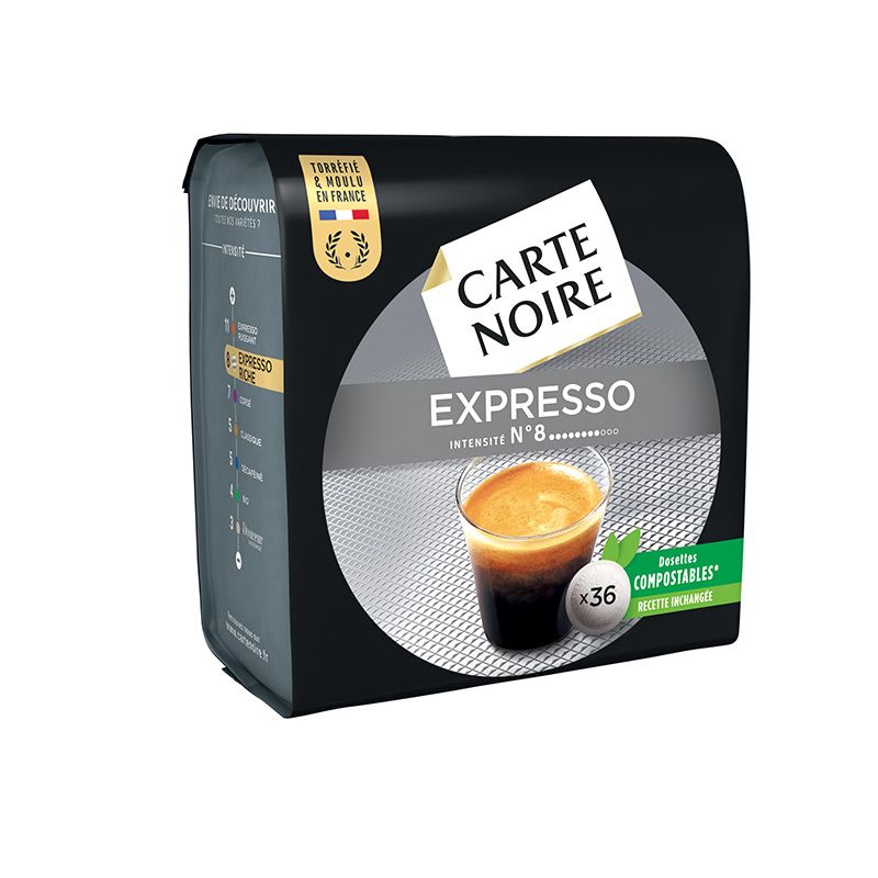 Dosette Souple Carte Noire Expresso n°8 Riche 1 paquets - 36 pads