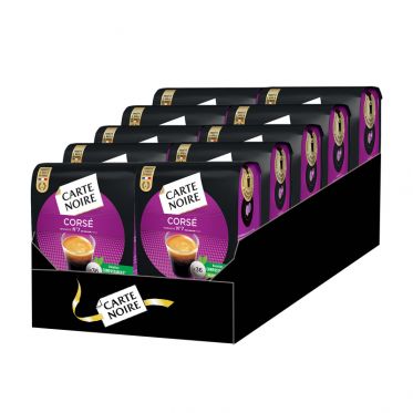 Dosette Senseo compatible Café Carte Noire N°7 Corsé - 10 paquets - 360 dosettes