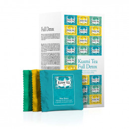 Coffret de Thés Verts Bio Kusmi Tea Full Detox 3 variétés - 24 sachets mousseline
