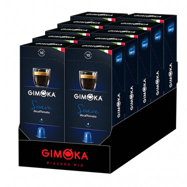 Capsule Nespresso Compatible Gimoka Déca Soave - 10 capsules
