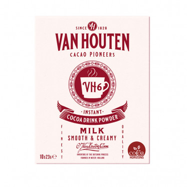 Chocolat Chaud Van Houten - Boîte distributrice - 10 dosettes individuelles