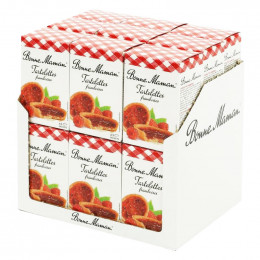 Tartelette Bonne Maman Framboises - 18 boites de 3 tartelettes emballées individuellement