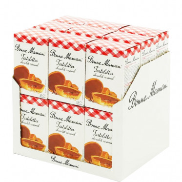 Biscuit en gros Bonne Maman : Tartelettes Chocolat Caramel - 18 boites - 54 pièces