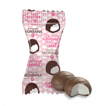 200 Mini malvaviscos chocolate Monbana para comprar online