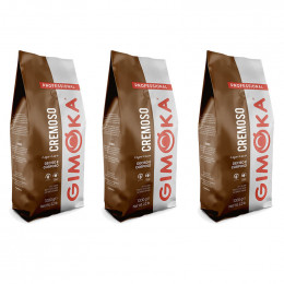 Café en Grains Gimoka Cremoso - 3 paquets - 3 kg
