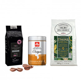 Pack Découverte Café en Grains Amérique Latine Selection Ethiopie - 3 paquets - 1 Kg