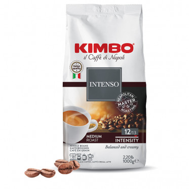 Café en Grains Kimbo Intenso - 12 paquets - 12 Kg