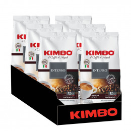 Café en Grains Kimbo Intenso - 6 paquets - 6 Kg