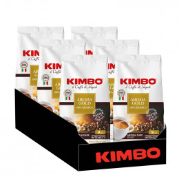 Café en Grains Kimbo Aroma Gold 100% Arabica - 6 paquets - 6 Kg