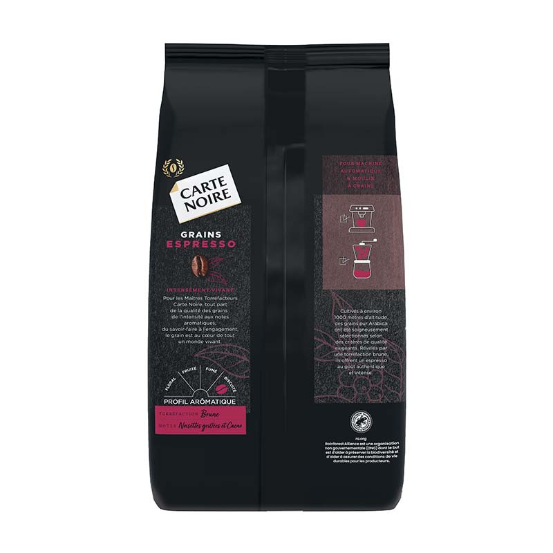 Café en grains espresso torréfacteur n°10 CARTE NOIRE : le paquet de 500g à  Prix Carrefour
