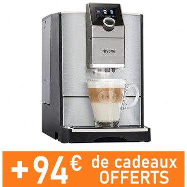 Machine à café en grains Nivona Cafe Romatica 799 Inox + Pack CADEAUX de 110€