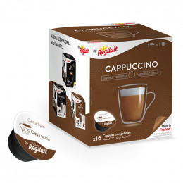 Capsules Dolce Gusto compatible Cappuccino Noisette Régilait - 16 capsules