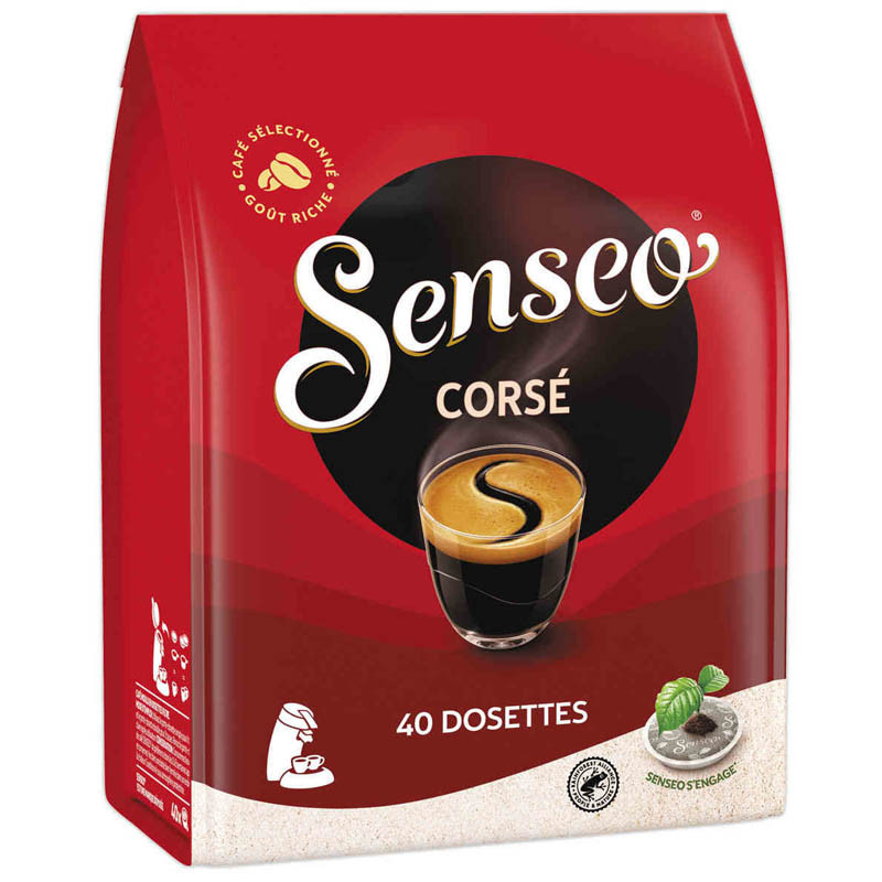 Dosette Senseo Corsé paquet 40 dosettes