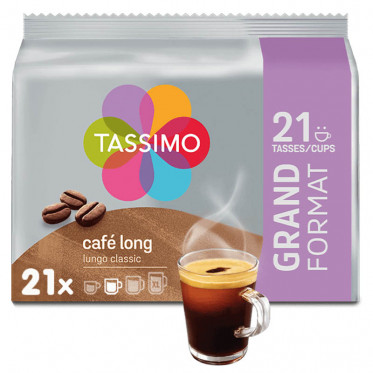 Capsule Tassimo by Tassimo Café Long Classic - Format Familial - 21 capsules