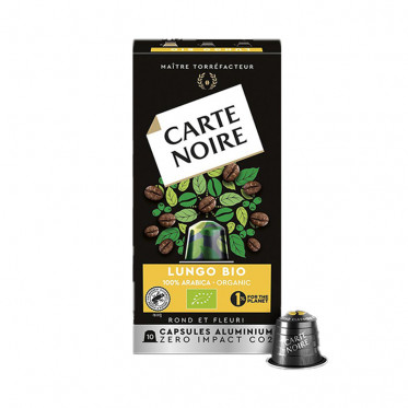 Capsule Nespresso Compatible Café Carte Noire Lungo Bio - 10 capsules