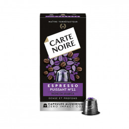 Capsule Nespresso Compatible Café Carte Noire n°11 Espresso Puissant - 10 capsules