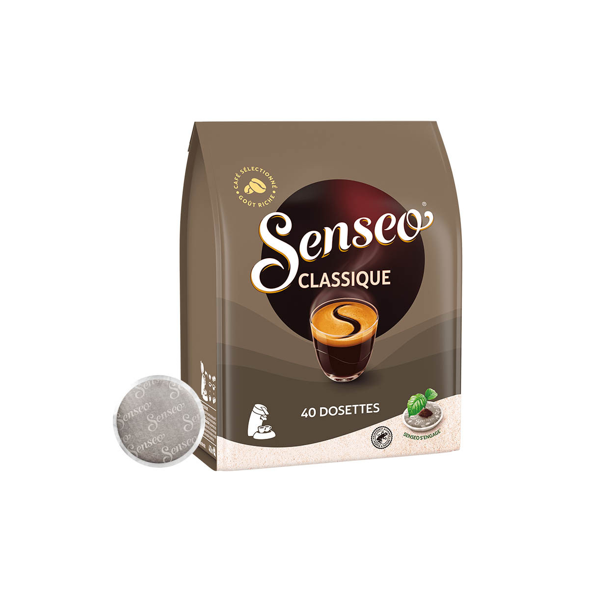 Senseo - Boîte 50 dosettes SENSEO classique en sachets individuels
