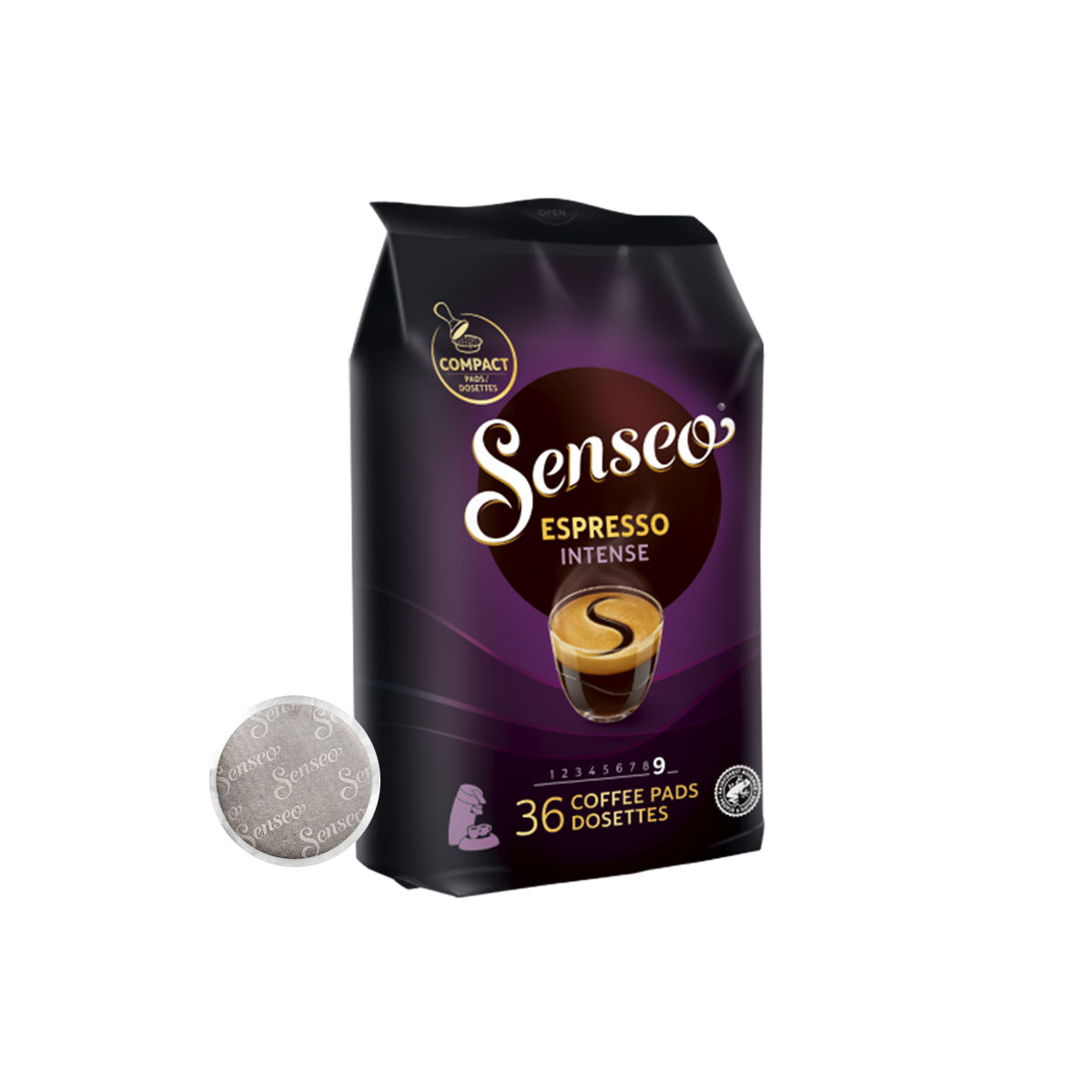 Dosette Souple Senseo Espresso Intense - Paquet de 36 pads
