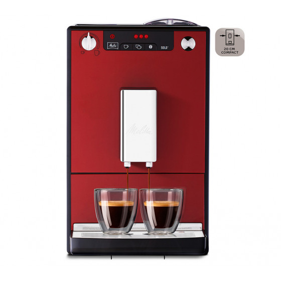 Machine à café en grains Melitta Caffeo Solo E950-204 Rouge chili