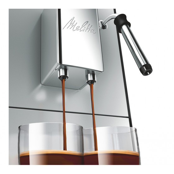 Machine à café en grains Melitta Caffeo Solo & Milk E953-202 Argent