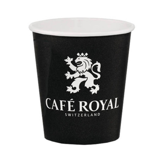 Gobelet à café court en carton 10 cl - Café Royal - 50 gobelets