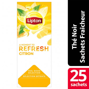Thé Noir Lipton Citron - 6 boites - 150 sachets