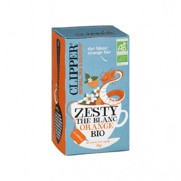 Thé Blanc Bio Clipper Zesty Orange - 6 boites - 120 sachets