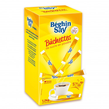 Sucre Blanc Béghin-Say - 3 Boîtes Distributrices - 900 buchettes