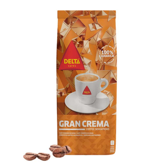 Café en Grains Delta Cafés Gran Crema - 10 paquets - 10 Kg